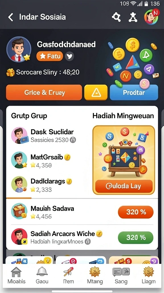 Tampilan antarmuka aplikasi yang mudah dinavigasi.