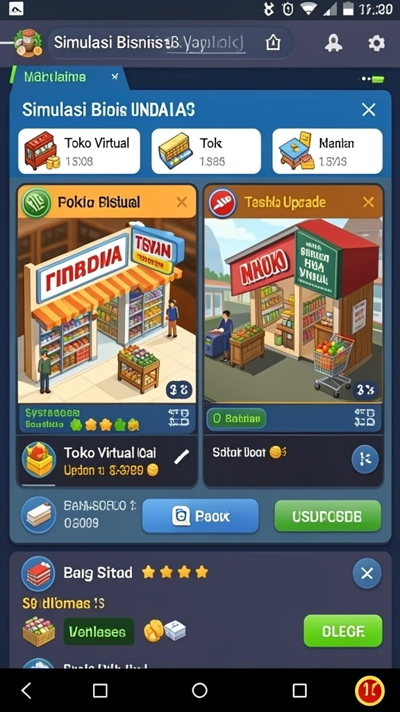 Screenshot dari level menantang di AA62.