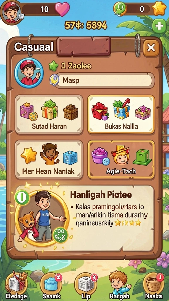 Momen seru dalam pertarungan melawan musuh.