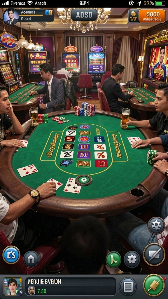 Screenshot menampilkan mode multiplayer dengan teman-teman.