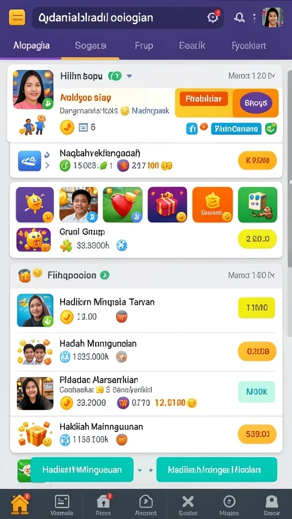 Tampilan awal game ALVENDO yang menarik dan interaktif.