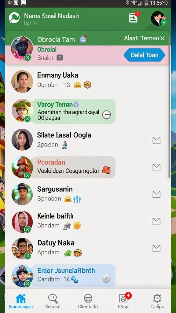 Screenshot menunjukkan fitur multiplayer yang seru.