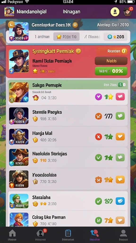 Grafis yang tajam dan menarik perhatian.