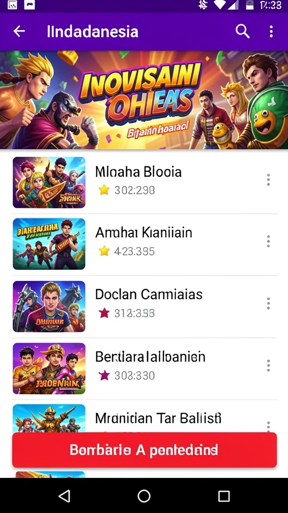 Screenshot menampilkan karakter utama dalam petualangan epik.