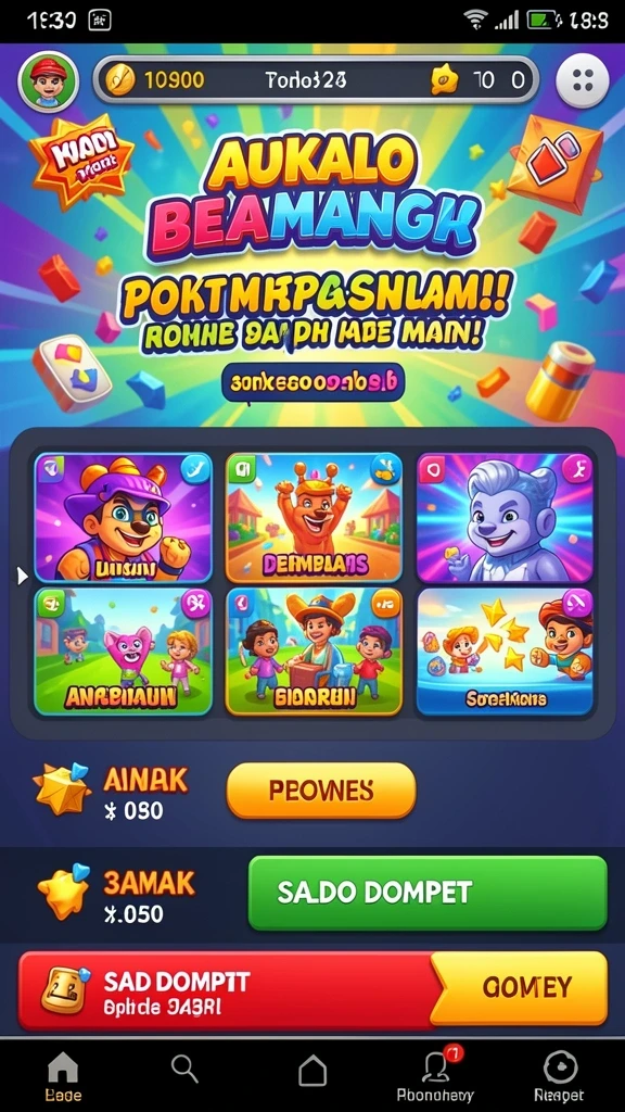 Tampilan antarmuka yang intuitif untuk semua pemain.