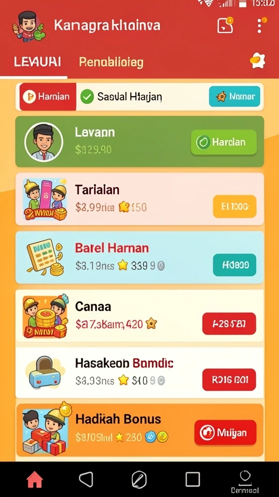 Berbagai mode permainan yang seru dan menantang.