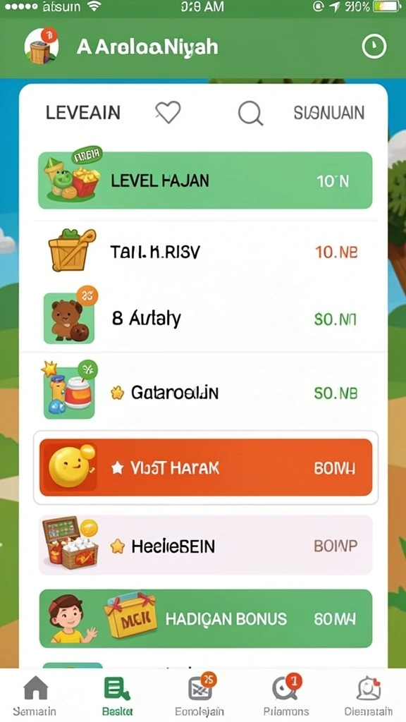 Karakter unik yang dapat Anda pilih untuk bermain.