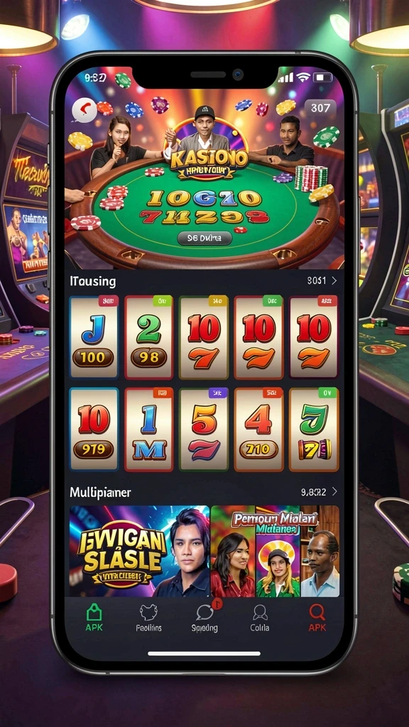 Screenshot aplikasi HUGO77 menunjukkan antarmuka pengguna yang intuitif.