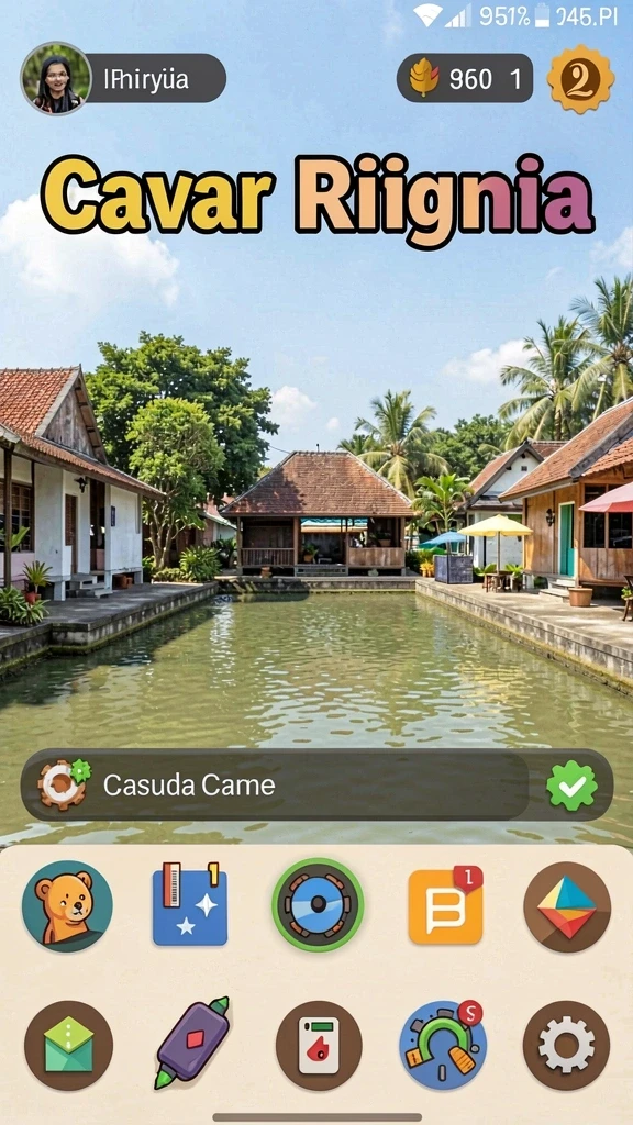 Menampilkan aksi seru dari gameplay HUGO77 yang menarik.