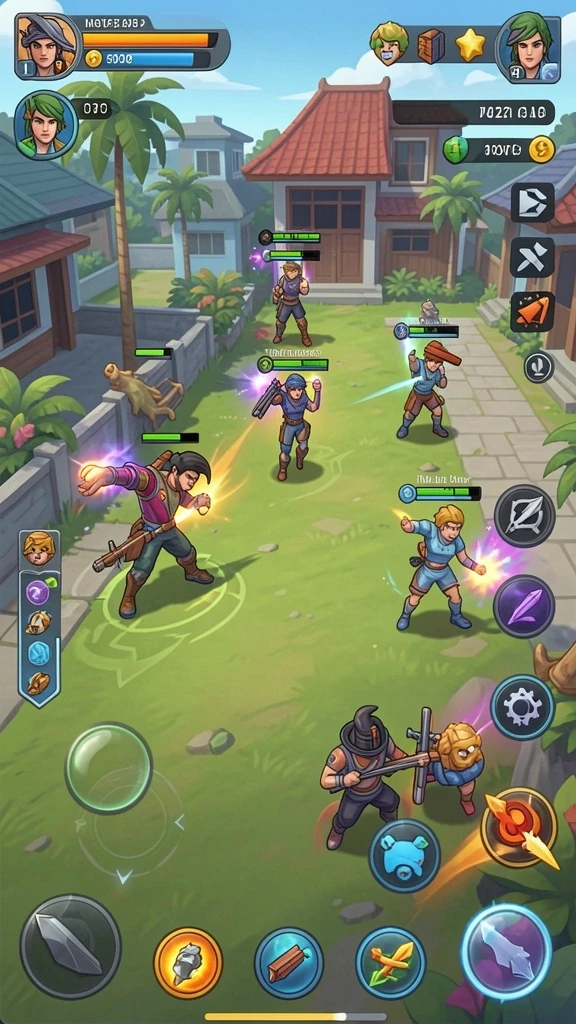 Fitur multiplayer yang memungkinkan bermain dengan teman.