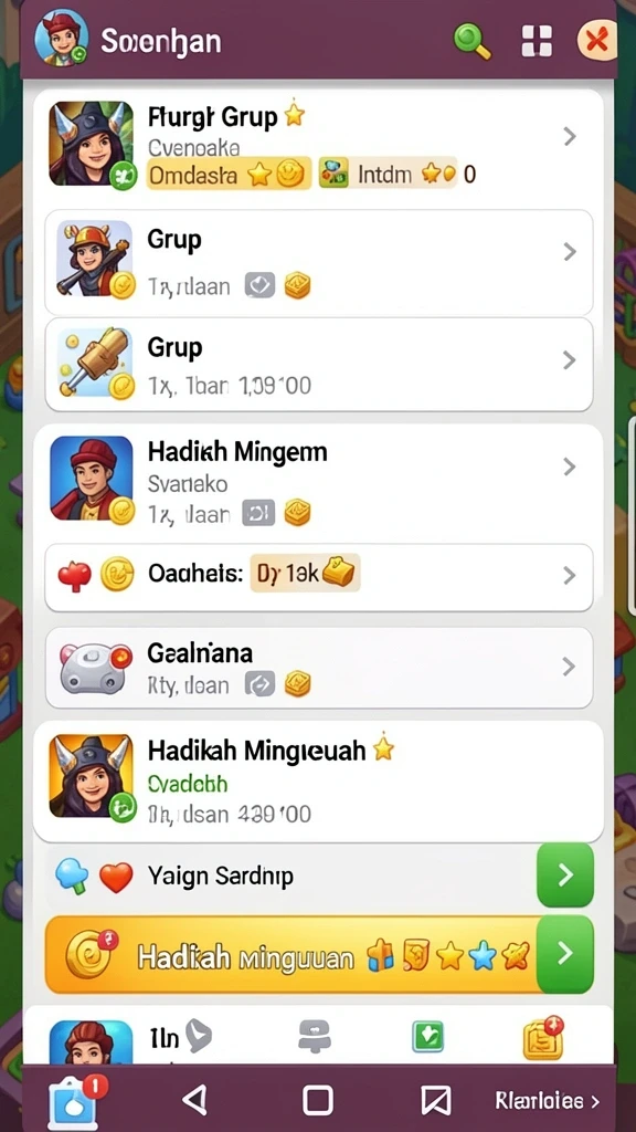 Tampilan awal aplikasi yang menarik dan user-friendly.