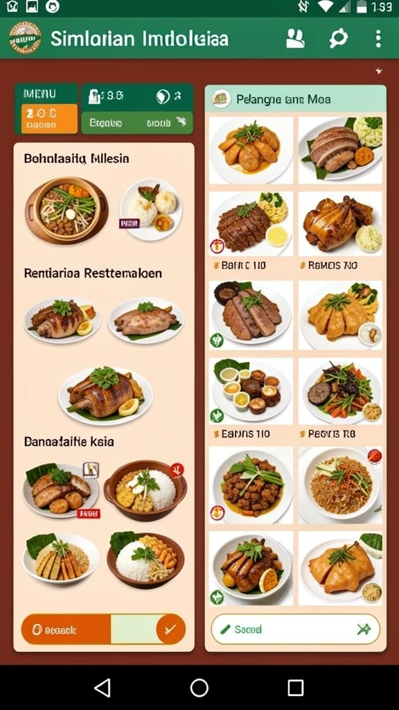 Tampilan antarmuka yang menarik dan user-friendly.