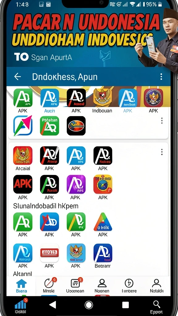 Screenshot menampilkan antarmuka utama yang menarik.