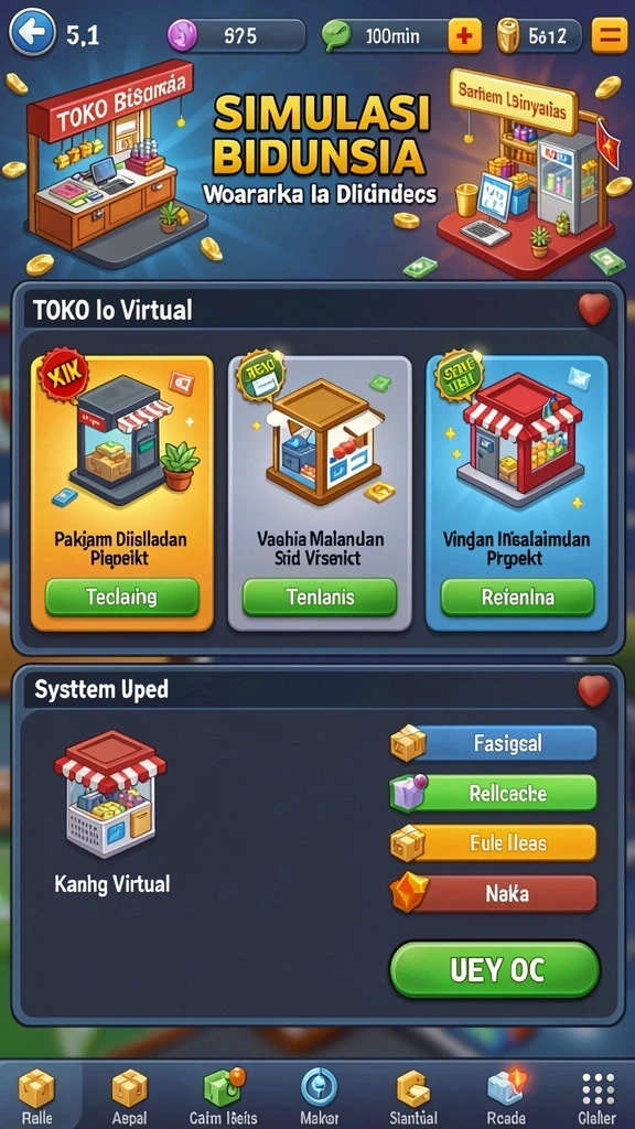 Fitur sosial yang memungkinkan interaksi pemain.