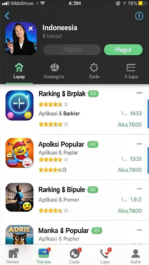 Tampilan antarmuka pengguna yang intuitif.