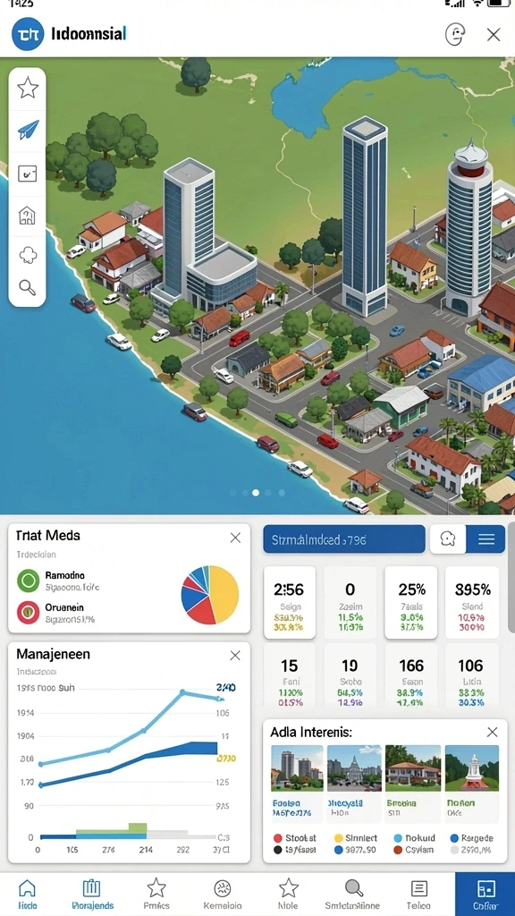 Tampilan menu utama dengan desain yang menarik.