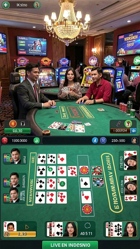 Gambar antarmuka utama dengan tampilan yang menarik.