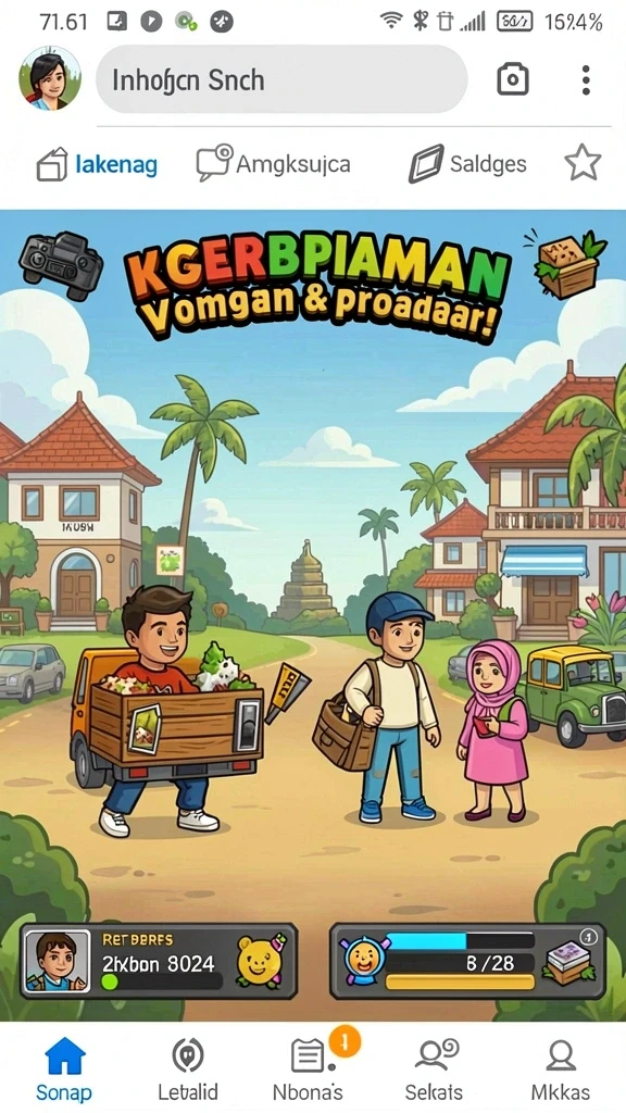 Tampilan antarmuka yang menarik dan user-friendly.