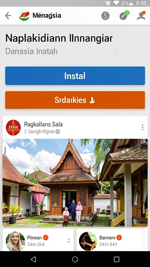 Screenshot menunjukkan karakter lucu yang bisa dimainkan.