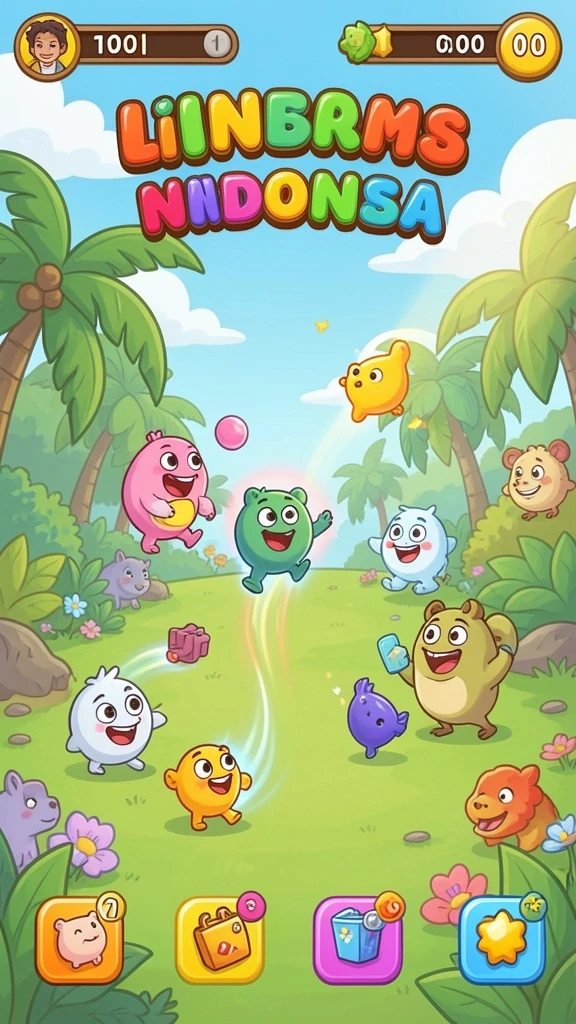 Screenshot menunjukkan tampilan permainan slot yang memukau.