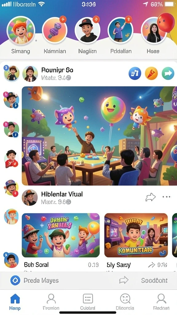 Berbagai pilihan permainan yang menarik.