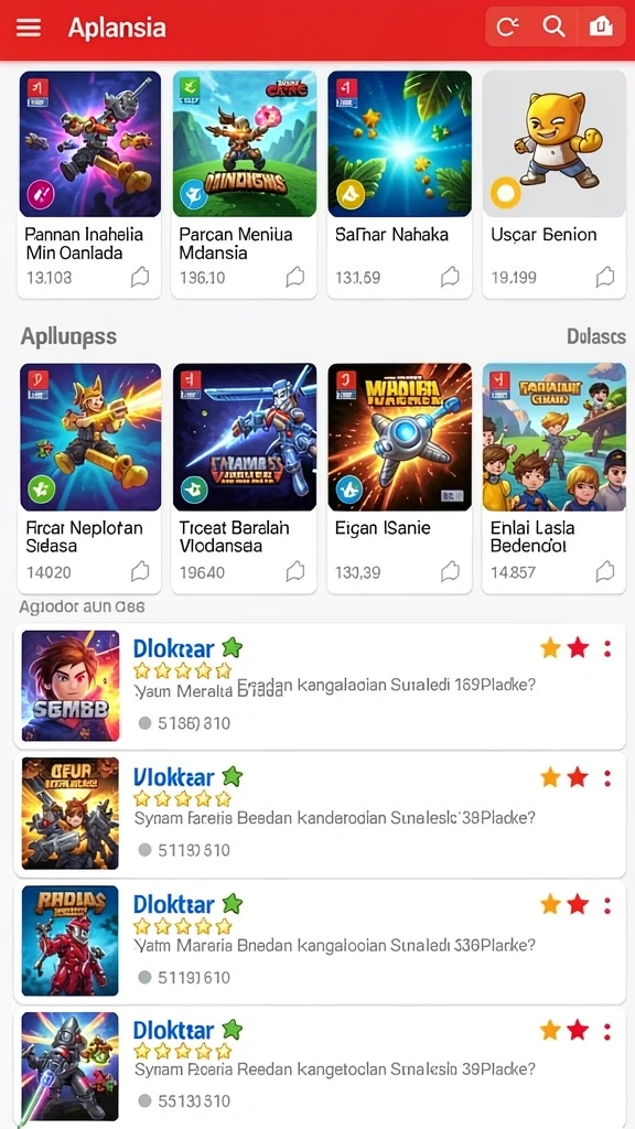 Berbagai jenis permainan yang dapat dipilih sesuai selera.