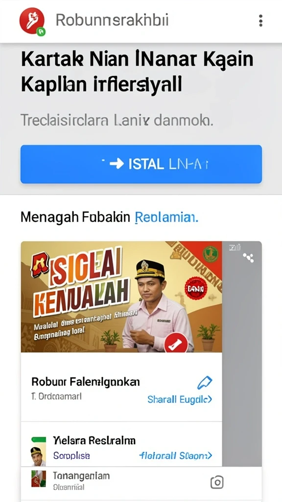 Tampilan menus utama game VANTAIDN yang menarik.